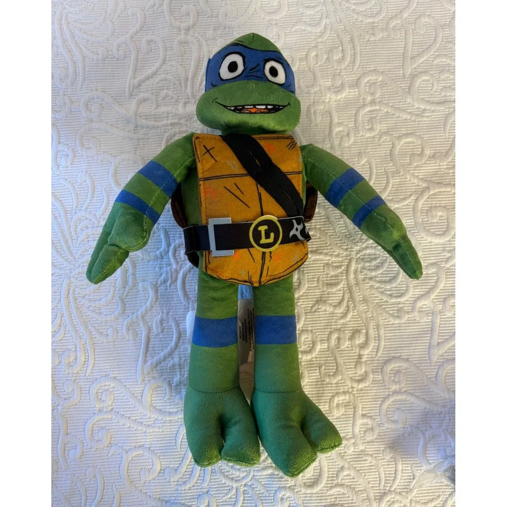 Teenage Mutant Ninja Turtles Mutant Mayhem Leonardo Plush‎ Stuffed Toy 14 inches